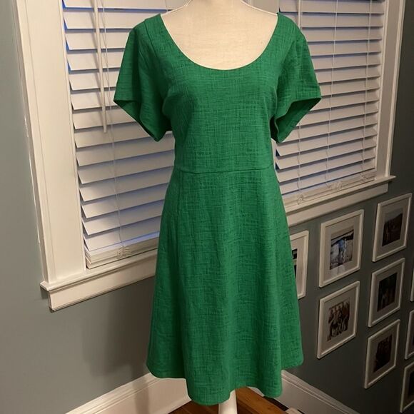 Anthropologie - Maeve Green Nova Knit Dress - Picture 5 of 7